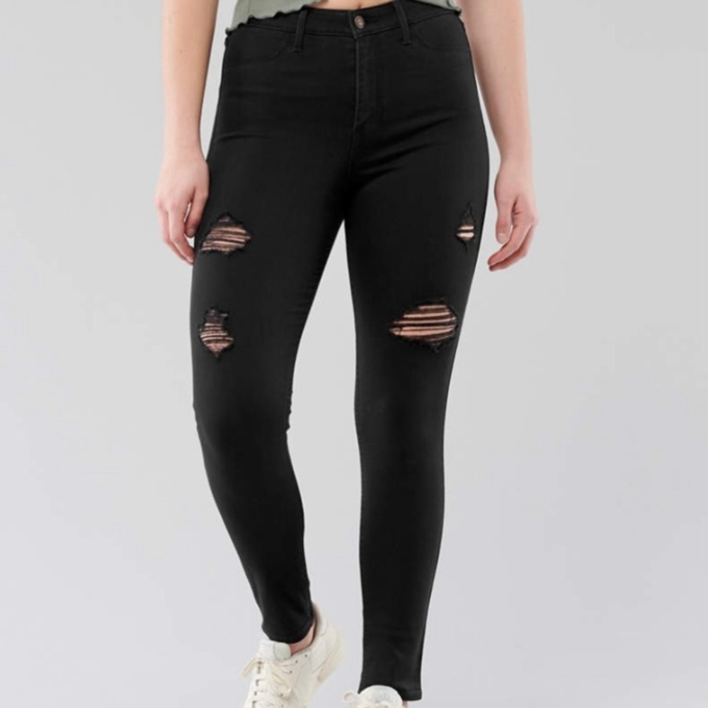 Hollister Distressed High Rise Jean Legging SZ 26